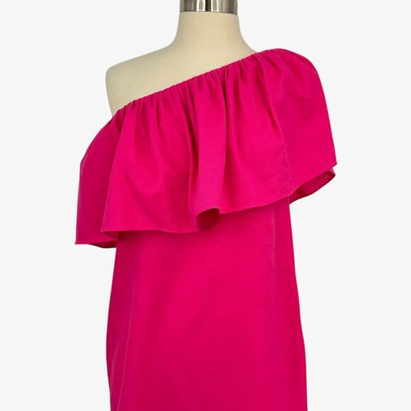 Tuckernuck Pomander Place Valencia Ruffle Shoulder Linen Blend Dress Size XS - Picture 2 of 13